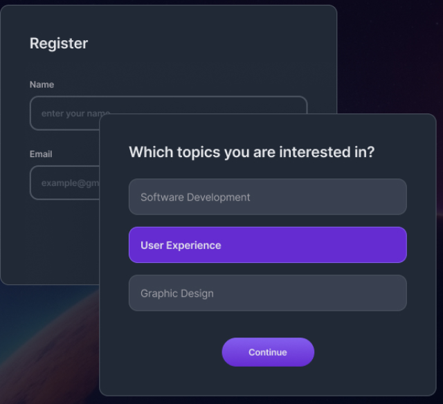 Login form